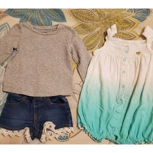 **BUNDLE** Baby Girl's Outfit Gap/Limited 2/Carter's